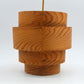 Original Hans Agne Jakobsson Markaryd Design Hängelampe 1960s Schwedischer Design Designklassiker aus Kiefernholz – skandinavisches MCM Design