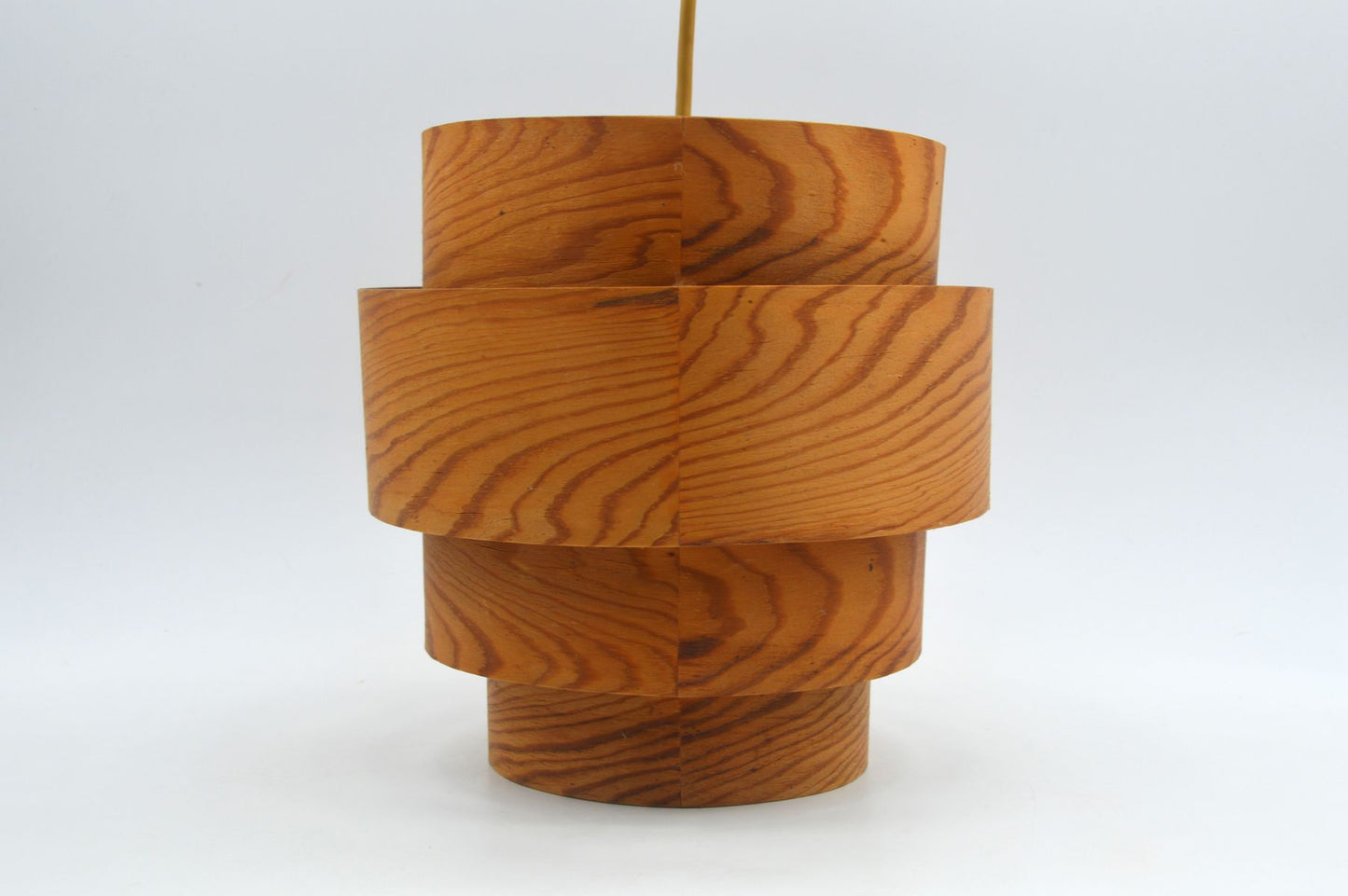 Original Hans Agne Jakobsson Markaryd Design Hängelampe 1960s Schwedischer Design Designklassiker aus Kiefernholz – skandinavisches MCM Design