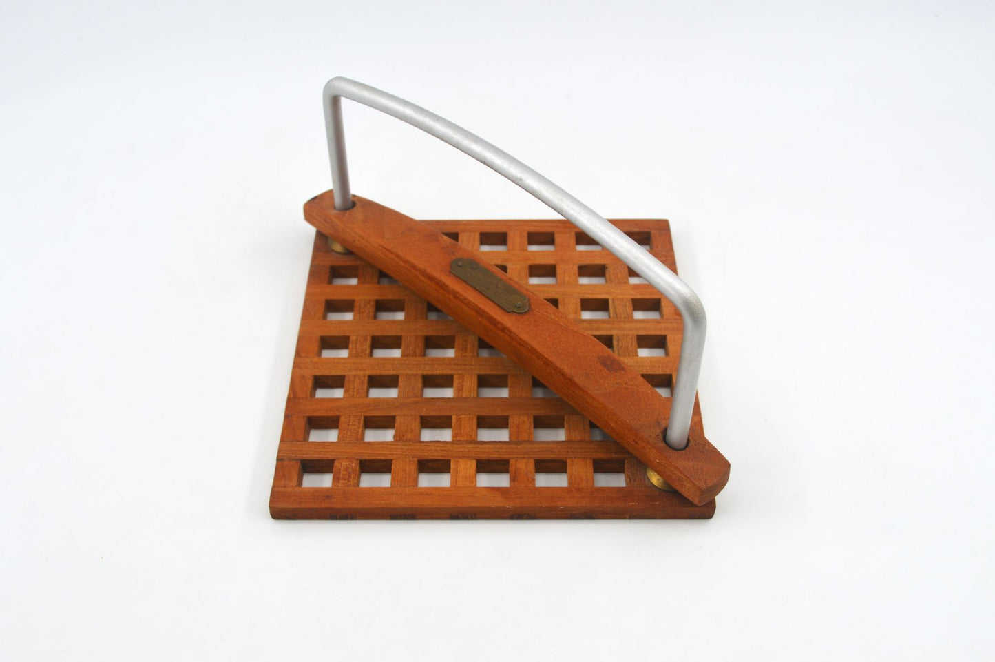 Mid-Century Trip Trap Danmark Teakholz Serviettenhalter 1970s Danish Modern Design – dänisches Vintage Design