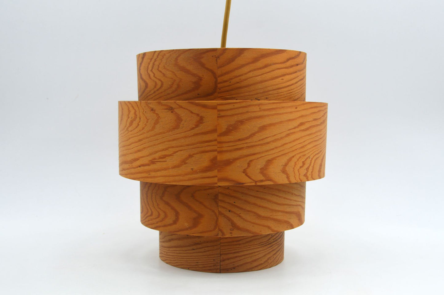 Original Hans Agne Jakobsson Markaryd Design Hängelampe 1960s Schwedischer Design Designklassiker aus Kiefernholz – skandinavisches MCM Design