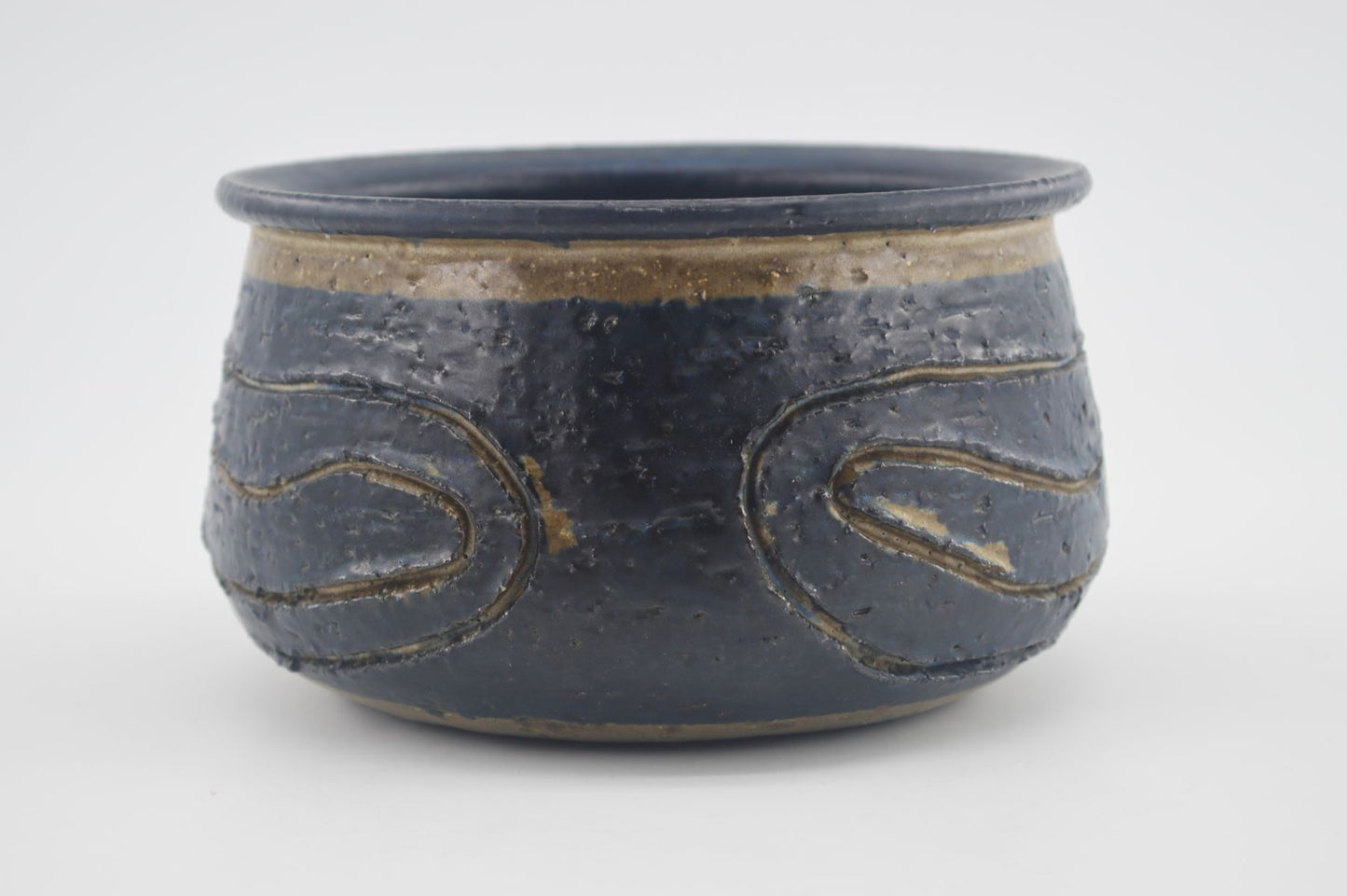 Mid-Century Birthe Sahl Halvrimmen Dänemark Studiokeramik Schale 1970s Danish Modern Design - zeitgenössische dänische Moderne Kunstkeramik Unikat