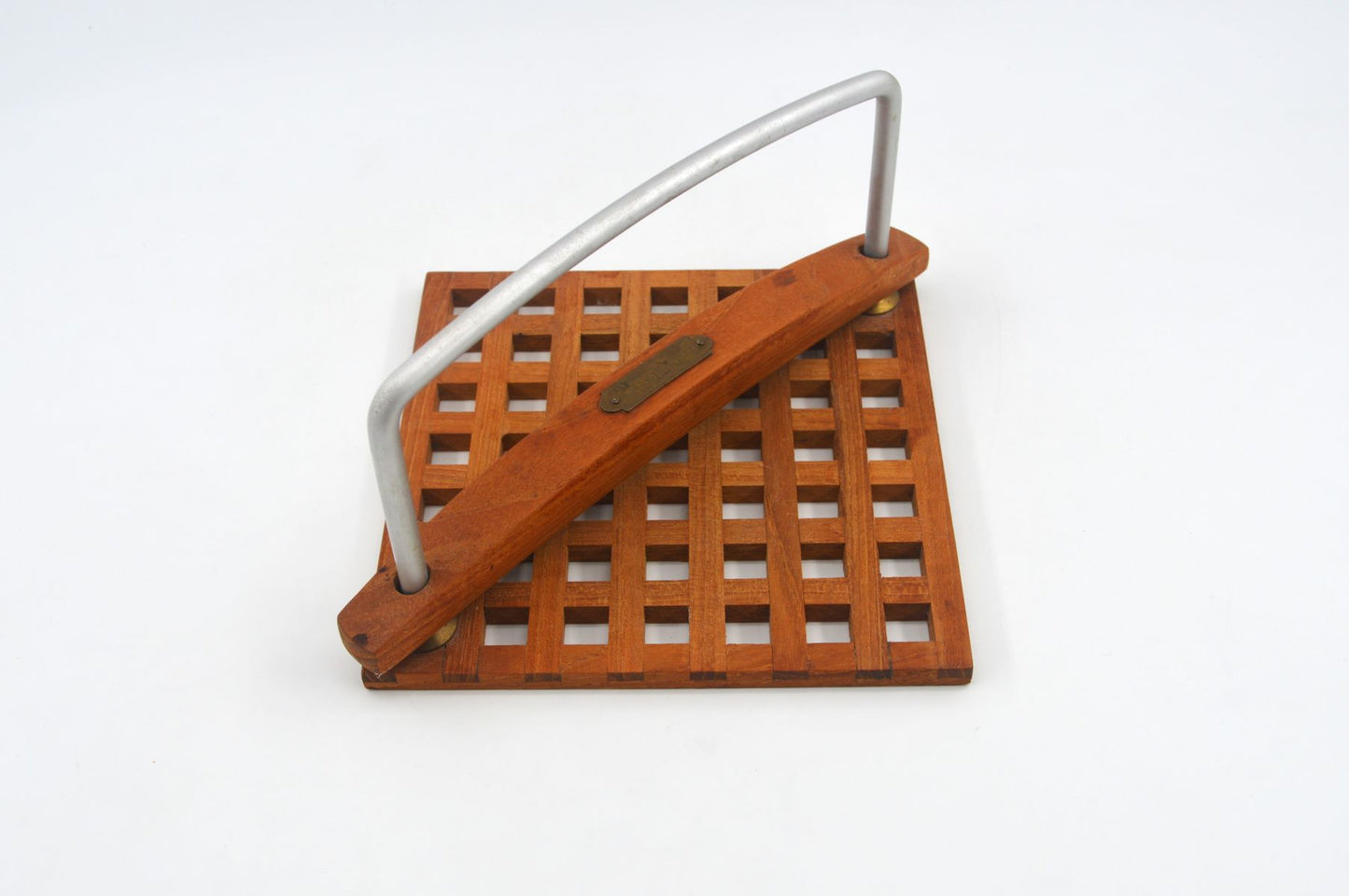 Mid-Century Trip Trap Danmark Teakholz Serviettenhalter 1970s Danish Modern Design – dänisches Vintage Design