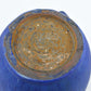 Mid-Century Unikat Hans Berber-Credner Studiokeramik Vase 1960s Blue Fat-Lava Design