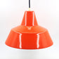 Louis Poulsen 19540 Axel Wedel Madsen Design dänische Mid-Century Industrie Design Pendellampe – 1960s Rot emaillierte Vintage Design Werkstattlampe