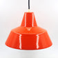 Louis Poulsen 19540 Axel Wedel Madsen Design dänische Mid-Century Industrie Design Pendellampe – 1960s Rot emaillierte Vintage Design Werkstattlampe