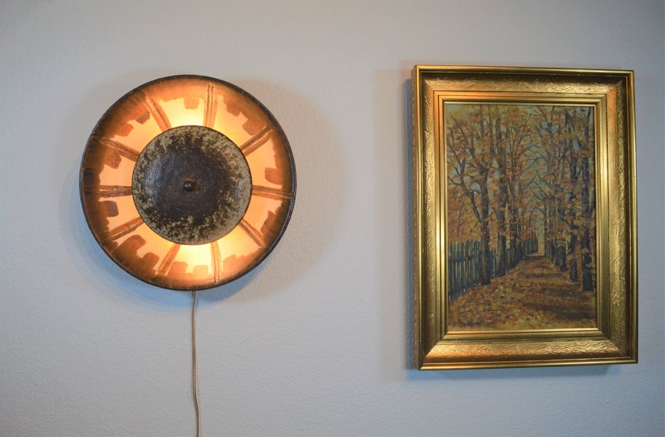 Axella Stentoj Danmark Væglampe 1970'erne Aksel Larsen Design Væg-Lampe