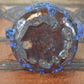 Vintage 1960s Keramik Vase blaues Fat-Lava Design WGP Pop-Art