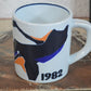 Royal Copenhagen Fajance Jahrgangsbecher 1982 Inge Lise Koefoed