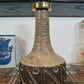 Løvemose ceramic table lamp Denmark 1960s brutalist design