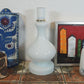 Große Mid-Century Opalglas Lampe Dänemark 1970s Danish Design