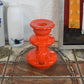 Vintage Popart Keramik Kerzenhalter 70s Space Age Design Fat Lava