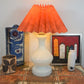 Große Mid-Century Opalglas Lampe Dänemark 1970s Danish Design