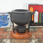 Mid-Century Digsmed Denmark Cast Iron Fondue 1960s Danish Design Teak