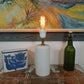 Lyskilde Dänemark Opalglas Lampe Midcentury 1970s Danish Design