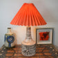 Mid-Century Gitte Dochedahl Denmark Studiokeramik Lampe 1960s Brutalismus Danish Design