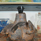 Mid-Century  Studiokeramik Lampe signiert 1960s Brutalismus / Brutalist Design