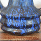 Vintage 1960s Keramik Vase blaues Fat-Lava Design WGP Pop-Art