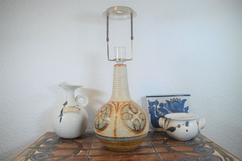 Große Søholm Stentøj Keramik Lampe Noomi Backhausen & Poul Brandborg 1970s Danish Modern Design Kunstkeramik Designklassiker