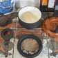 Mid-Century Digsmed Denmark Cast Iron Fondue 1960s Danish Design Teak