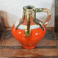 Vintage 1960s Keramik Vase Fat Lava Design WGP Pop-Art Laufglasur