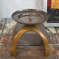 Vintage Aedel Malm Denmark Bronze Candle Holder 1960s Danish Design