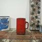 Pop art design krus 70'er kunst keramik signeret fedt lava glasur