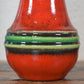 Vintage Jasba Keramik Vase N606 1960s Pop-Art Retro Design Fat Lava