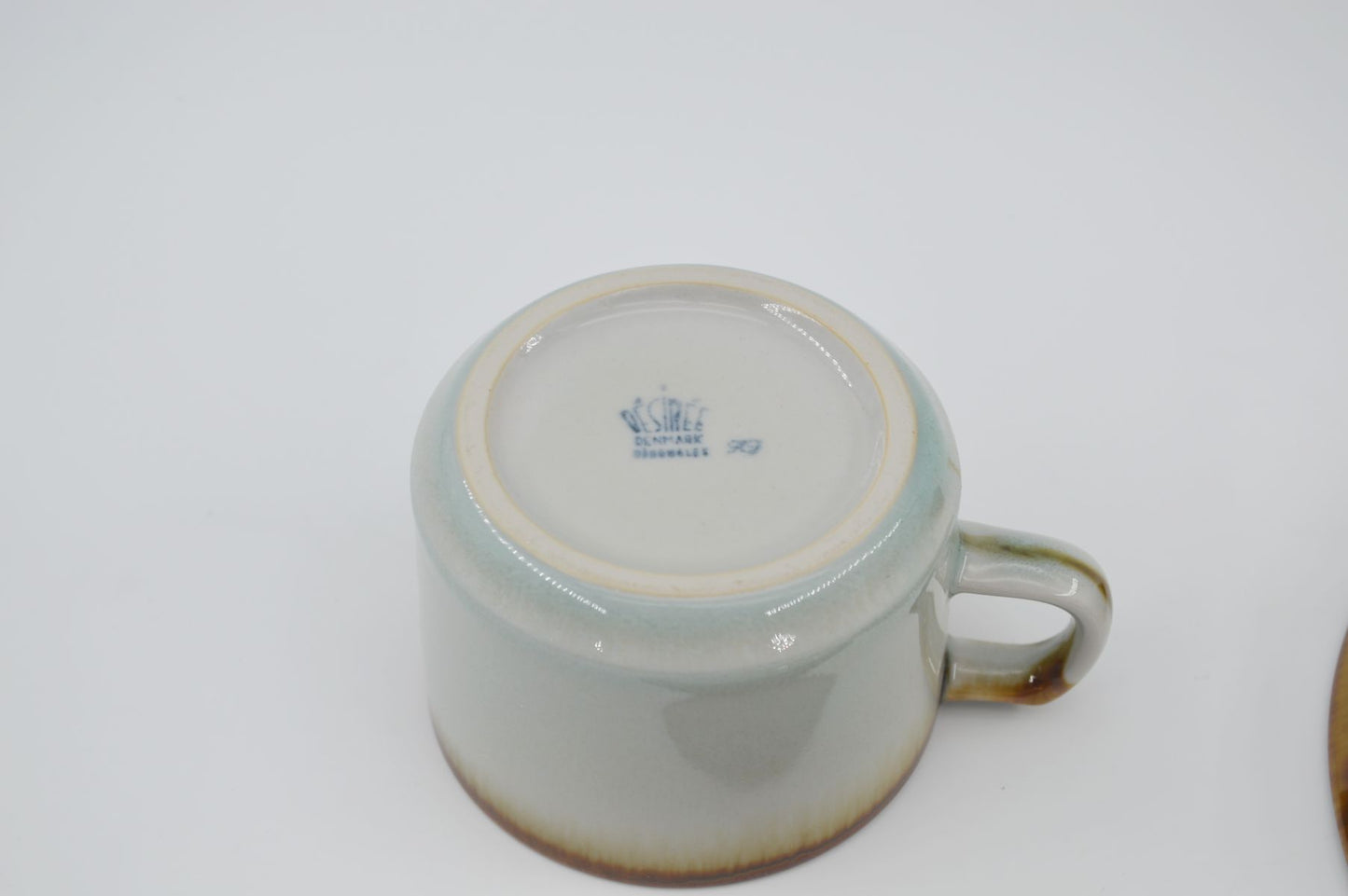 Mid-Century Modern Desiree Stentøj Danmark Diskos Design Geschirr Tasse, Unterteller, Teller 1960s Danish Modern Designklassiker