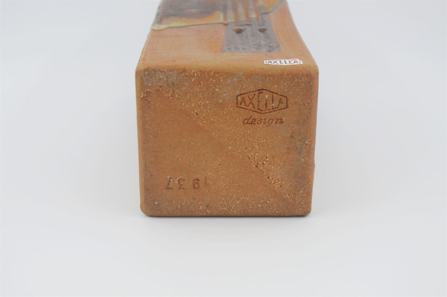 Axella Danmark Keramikvase Aksel Larsen Design 1970'erne Brutalistisk Design