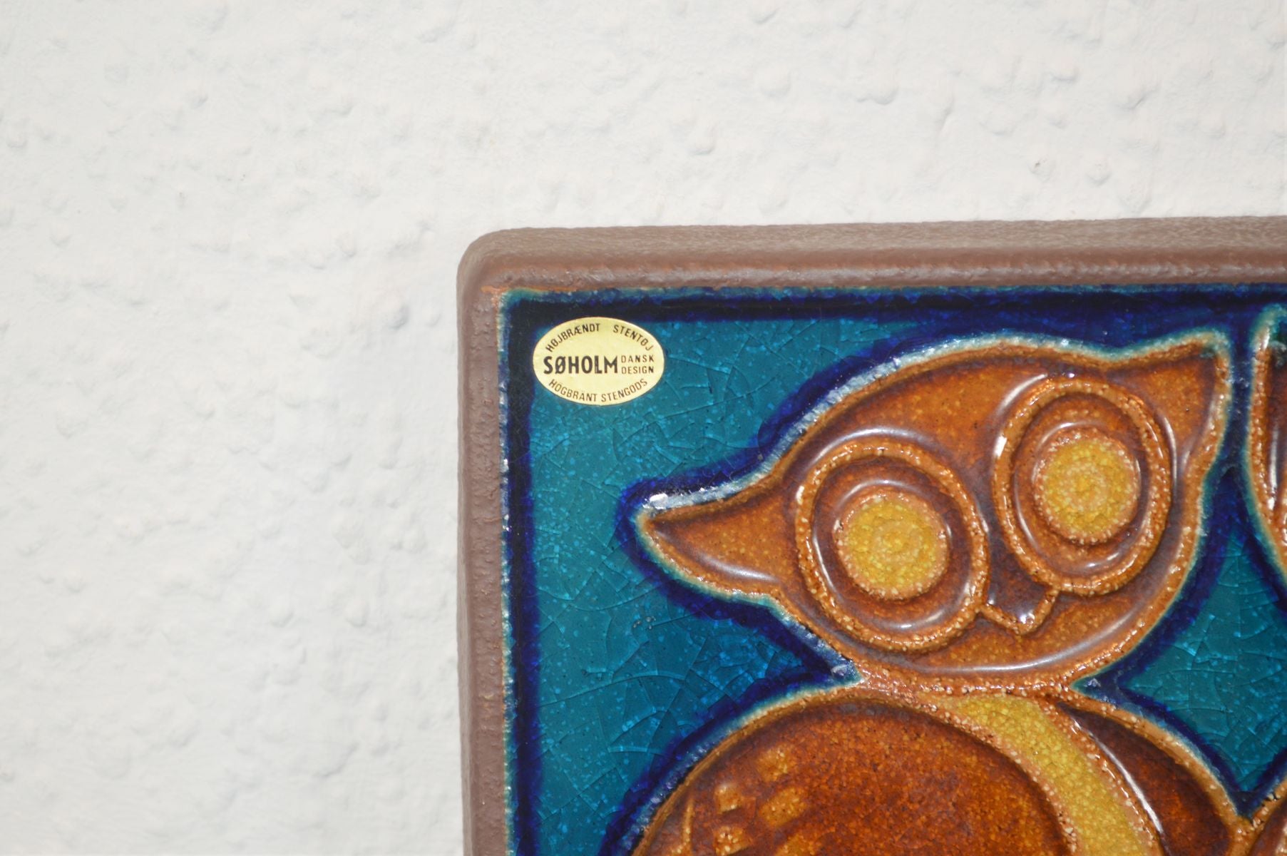 Søholm Ceramic Wall Plate Joseph Simon Denmark 1960s Danish
