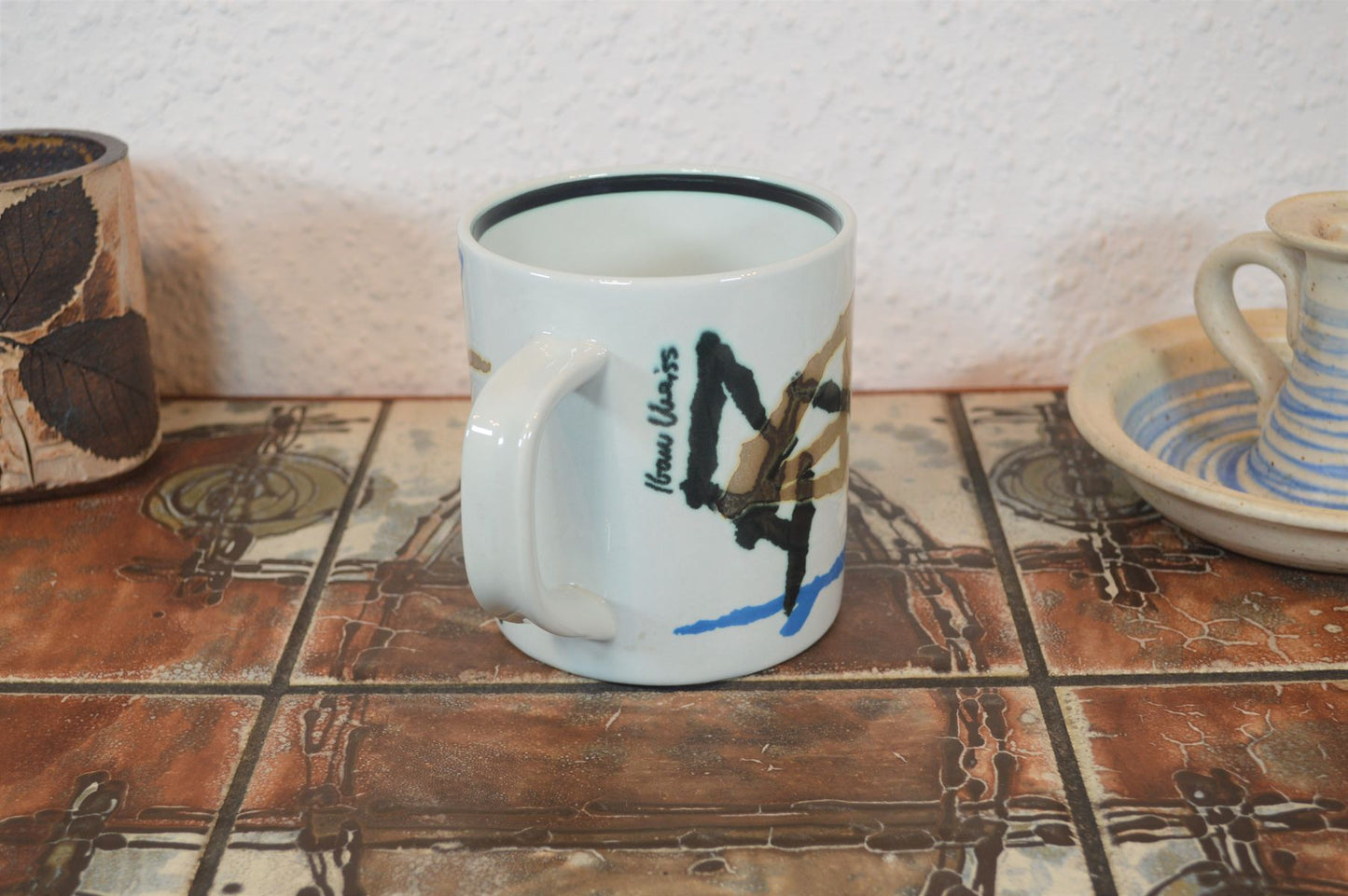 Large Royal Copenhagen fajance vintage mug 1993 Ivan Weiss Danish design