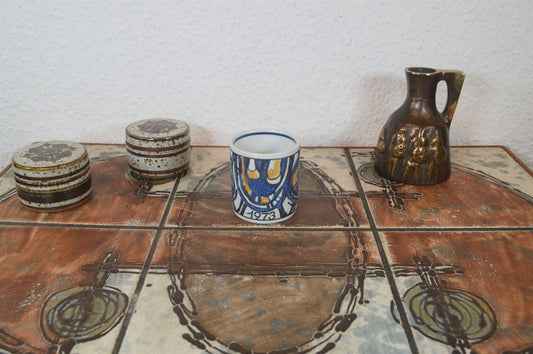 Small Royal Copenhagen fajance vintage mug 1973 Gerd Hiort Petersen design