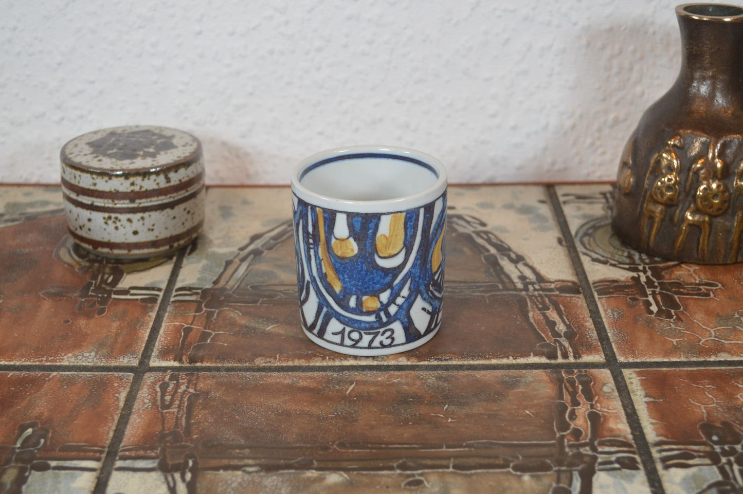 Small Royal Copenhagen fajance vintage mug 1973 Gerd Hiort Petersen design