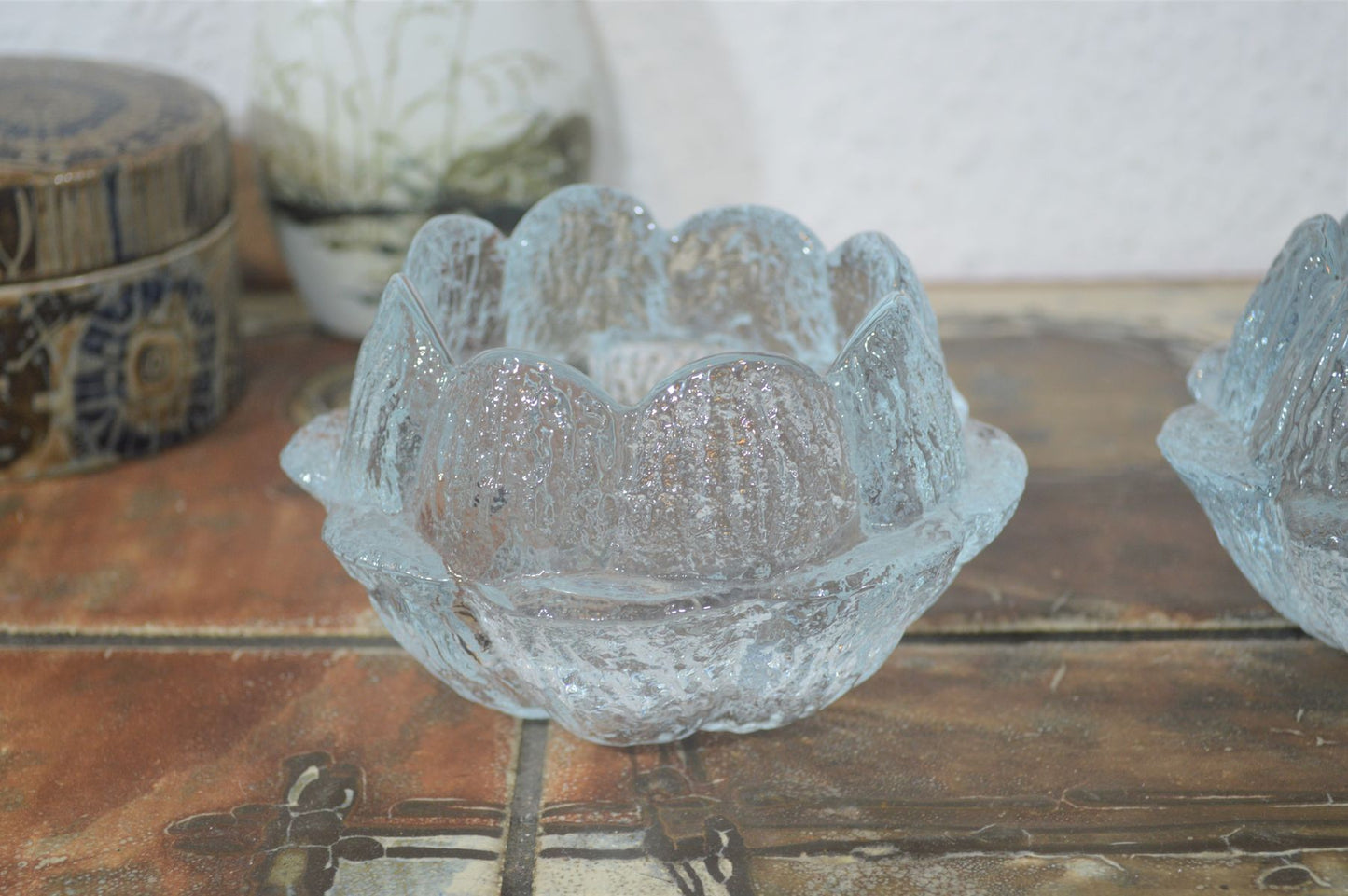 Mid-Century Holmegaard Teelicht Seerose Sidse Werner 1980s Danish Design