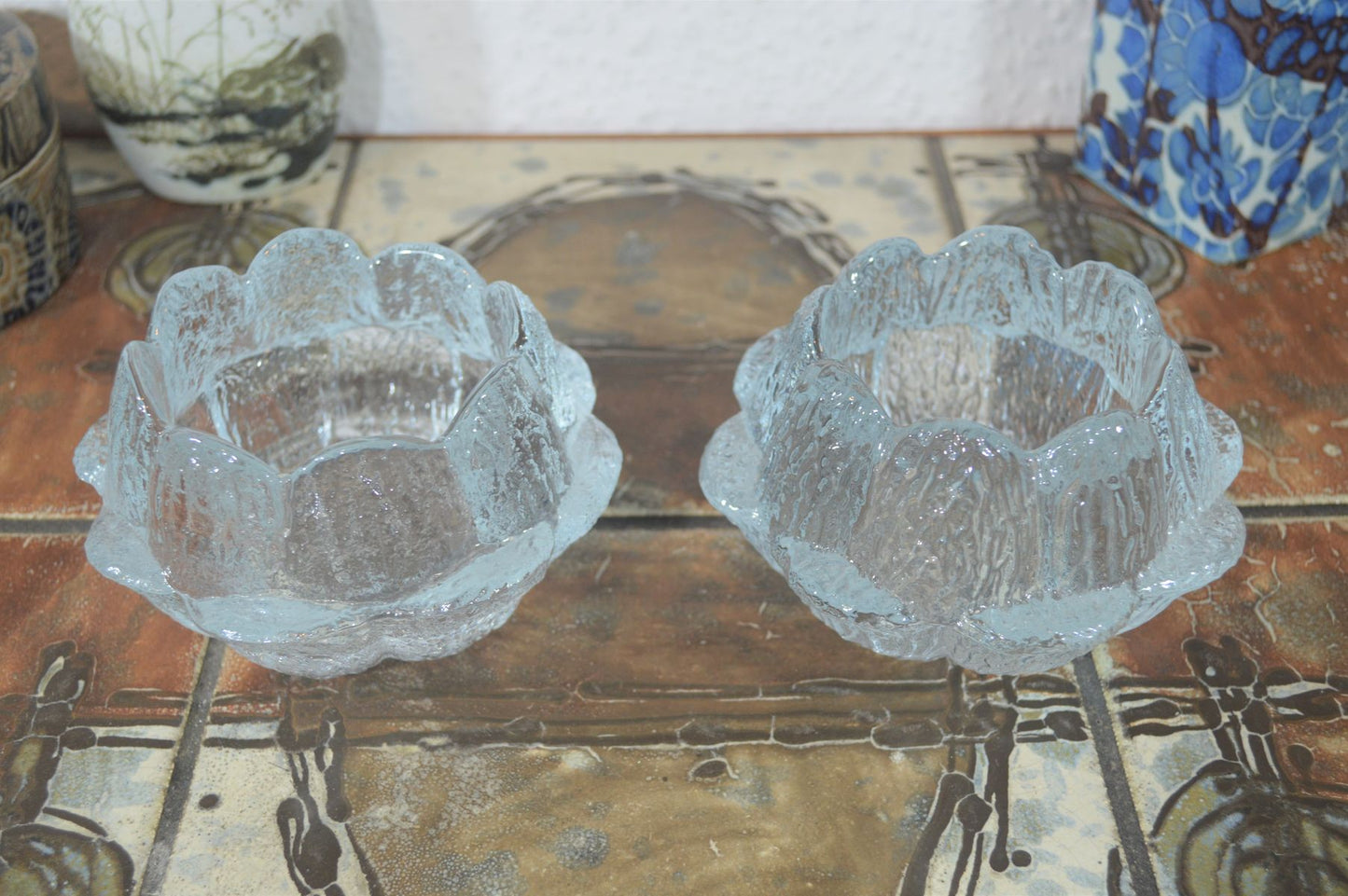 Mid-Century Holmegaard Teelicht Seerose Sidse Werner 1980s Danish Design