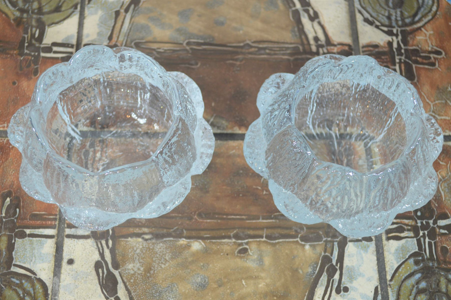 Mid-Century Holmegaard Teelicht Seerose Sidse Werner 1980s Danish Design