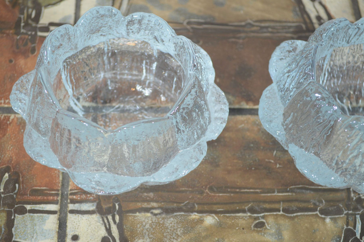 Mid-Century Holmegaard Teelicht Seerose Sidse Werner 1980s Danish Design
