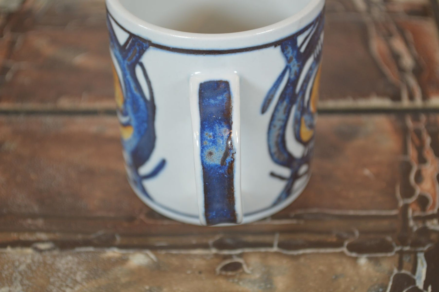 Small Royal Copenhagen fajance vintage mug 1973 Gerd Hiort Petersen design