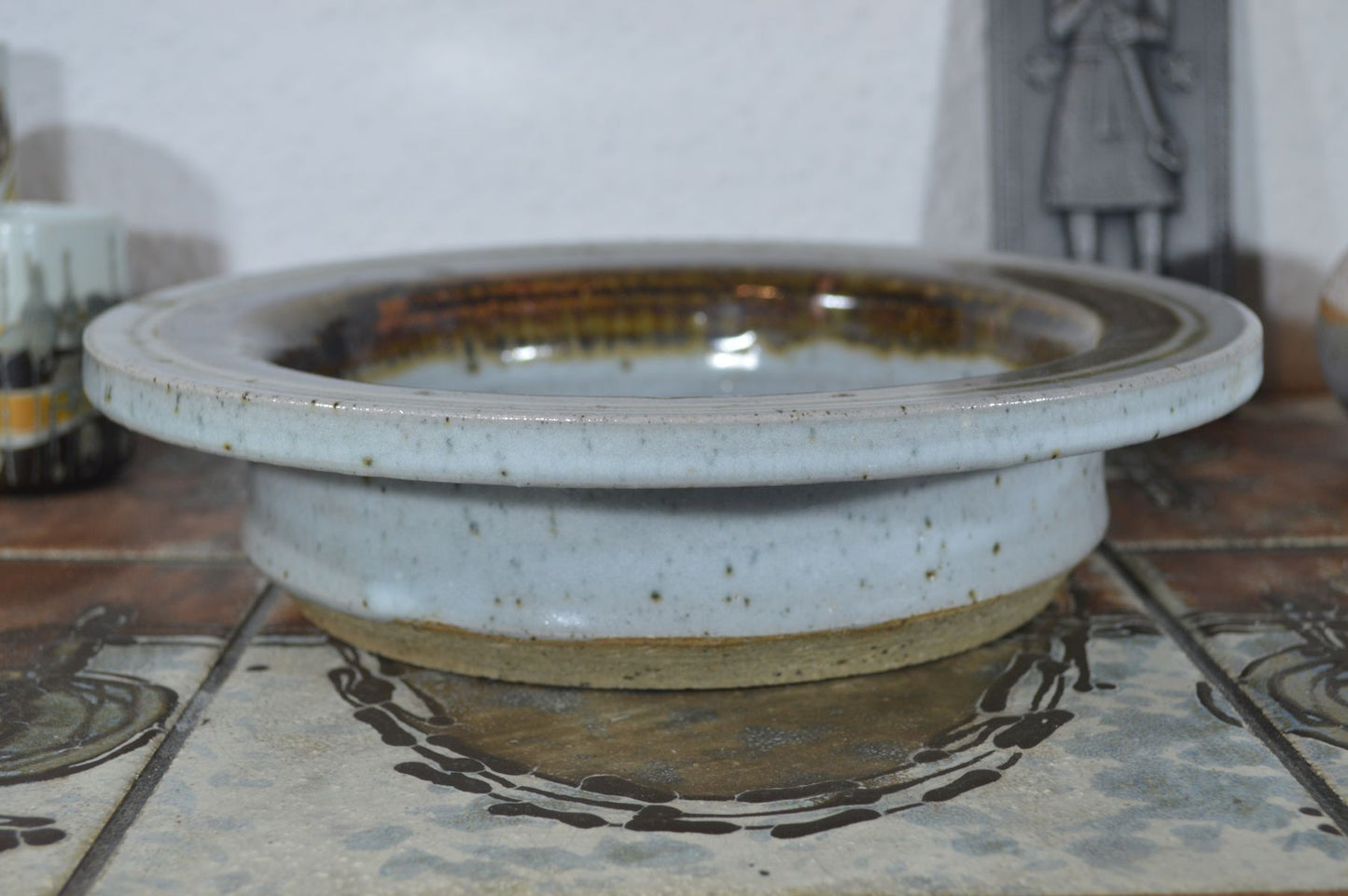 Große Jette Andersen Dänemark Studiokeramik Schale 1960s Danish Modern