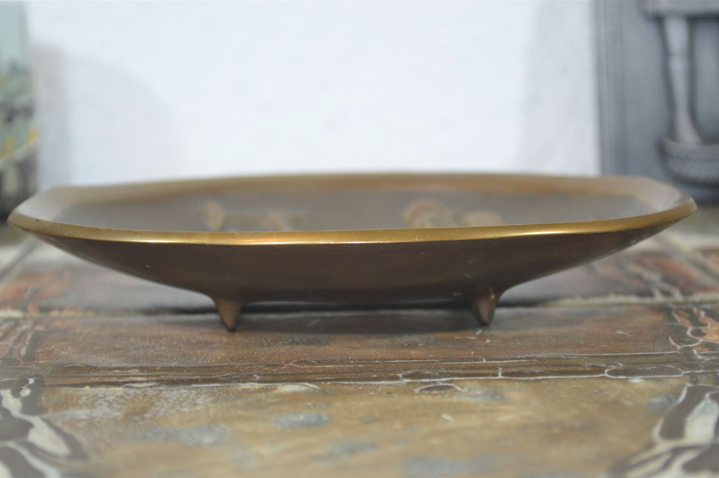 Mid Century Aedel Malm Denmark Bronze Schale 1960s Danish Design