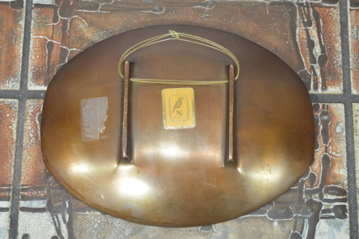 Mid Century Aedel Malm Denmark Bronze Schale 1960s Danish Design