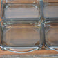 Mid-Century Teakholz Tablett mit Rauchglas Anbietschalen 1960s Danish Design