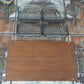 Mid-Century Teakholz Tablett mit Rauchglas Anbietschalen 1960s Danish Design
