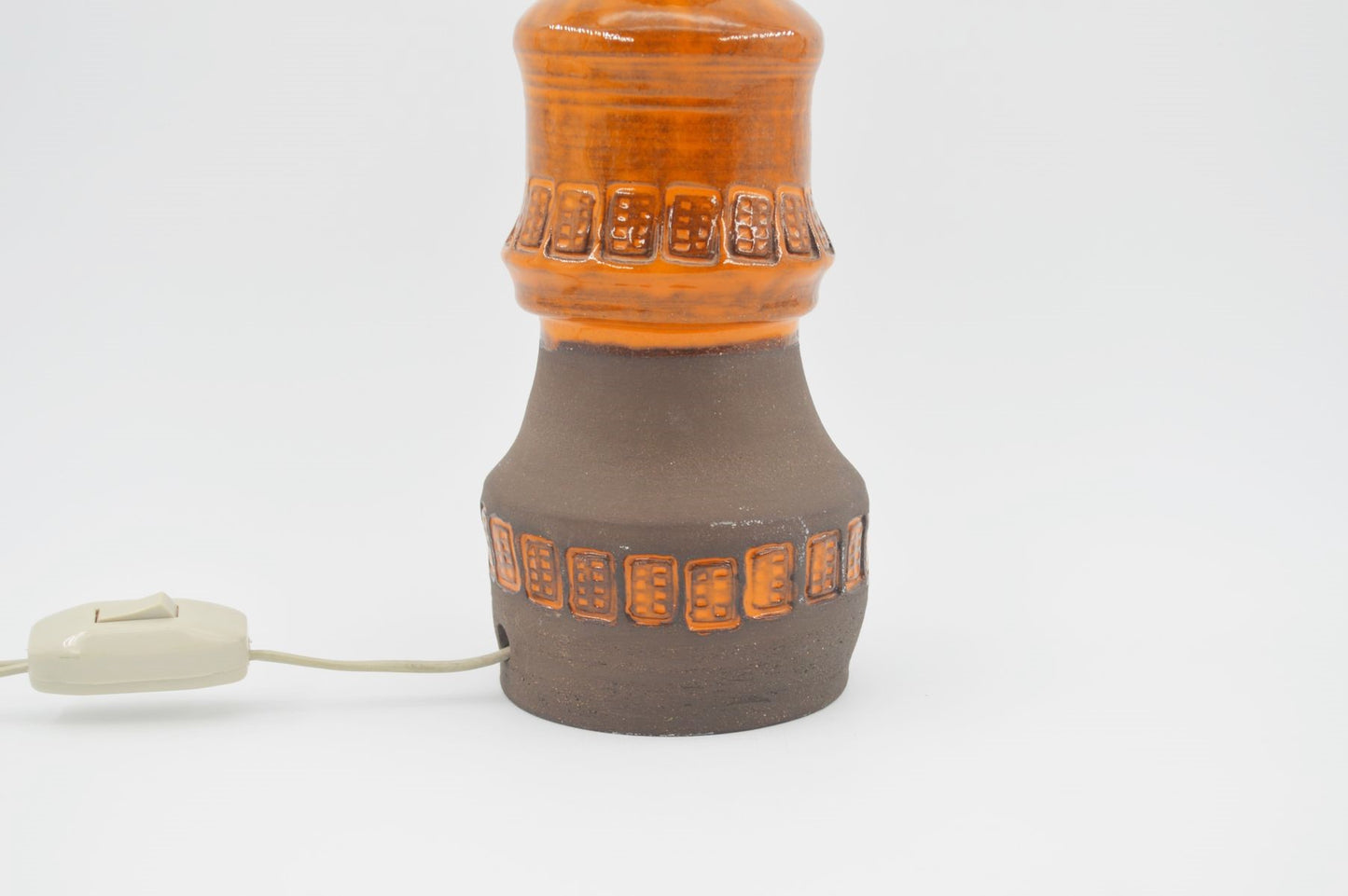 Mid-Century 1960s Pop Art Design Studio Ceramic Lamp Fat-Lava Design