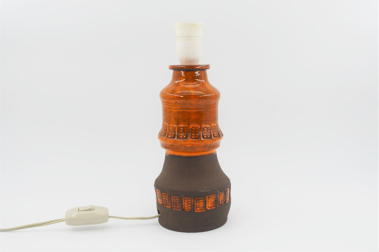 Mid-Century 1960s Pop Art Design Studio Ceramic Lamp Fat-Lava Design