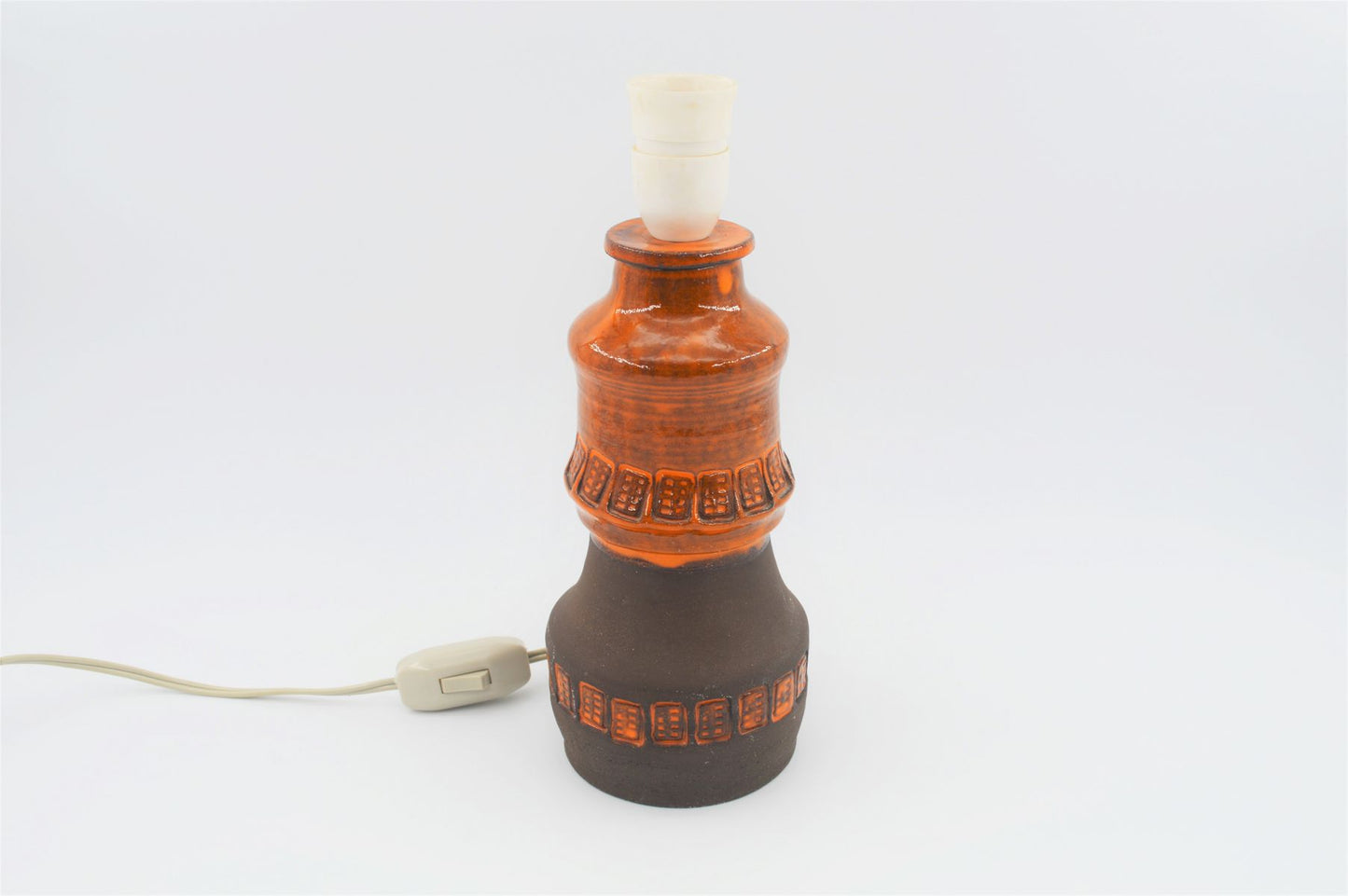 Mid-Century 1960s Pop Art Design Studio Ceramic Lamp Fat-Lava Design