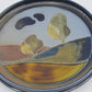 WGP Ursula Schmidt Vollerwiek 1980er Jahre Studiokeramik Wandteller signiert Abstrakte Moderne Kunstkeramik