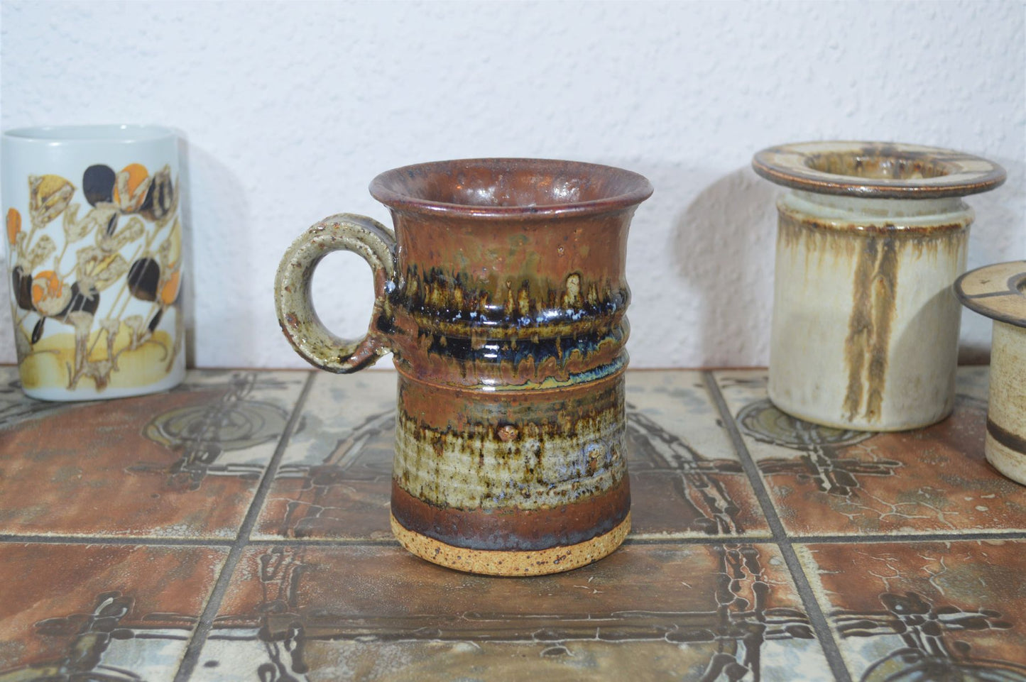 Mid-Century Susanne Askholm Denmark Studiokeramik Vase 1970s Brutalismus Design