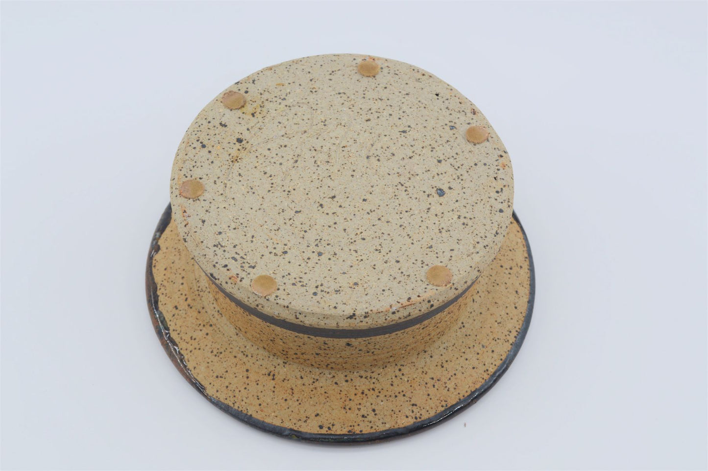 Mid-Century Erik Askholm Svendborg Studiokeramik Schale 1970s dänische Brutalistische Kunst - zeitgenössische Kunstkeramik