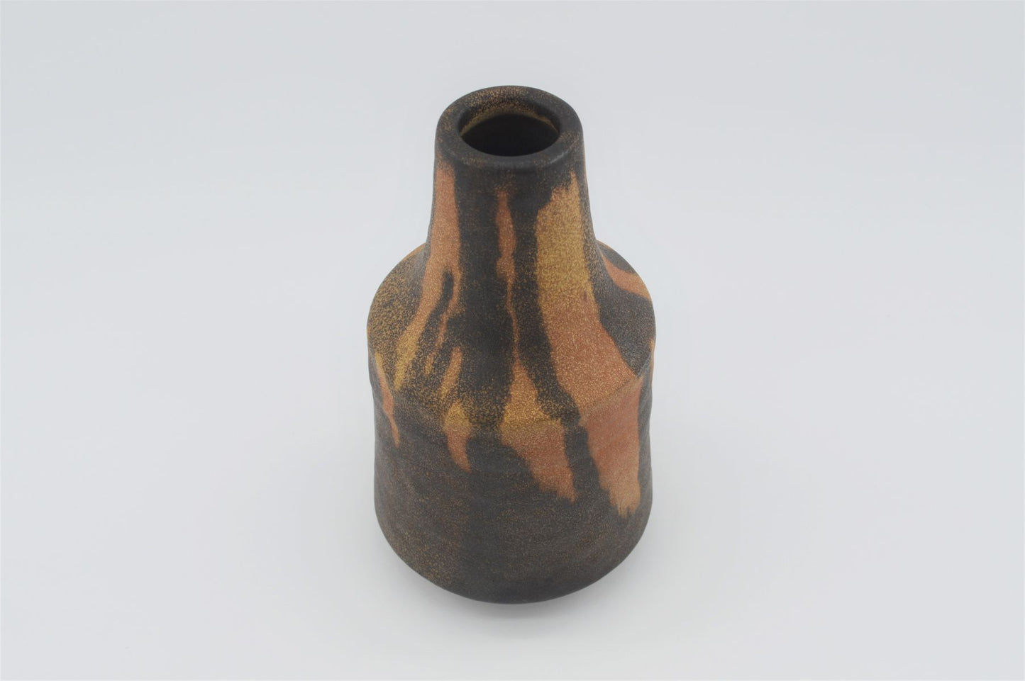 WGP Modernistische Karlsruher Majolika G137 Keramikvase 1960er Jahre Fat-Lava Friedgard Glatzle Design